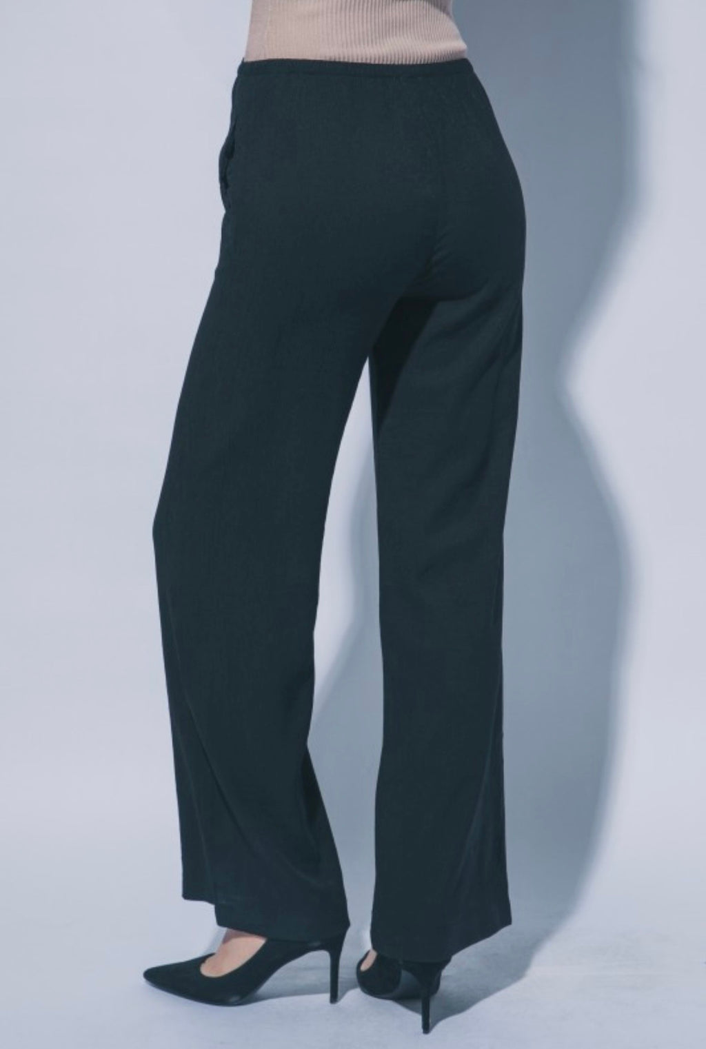 Textured Wide Leg Pants