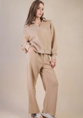 Textured Kit Casual Comfy Top & Pants Set