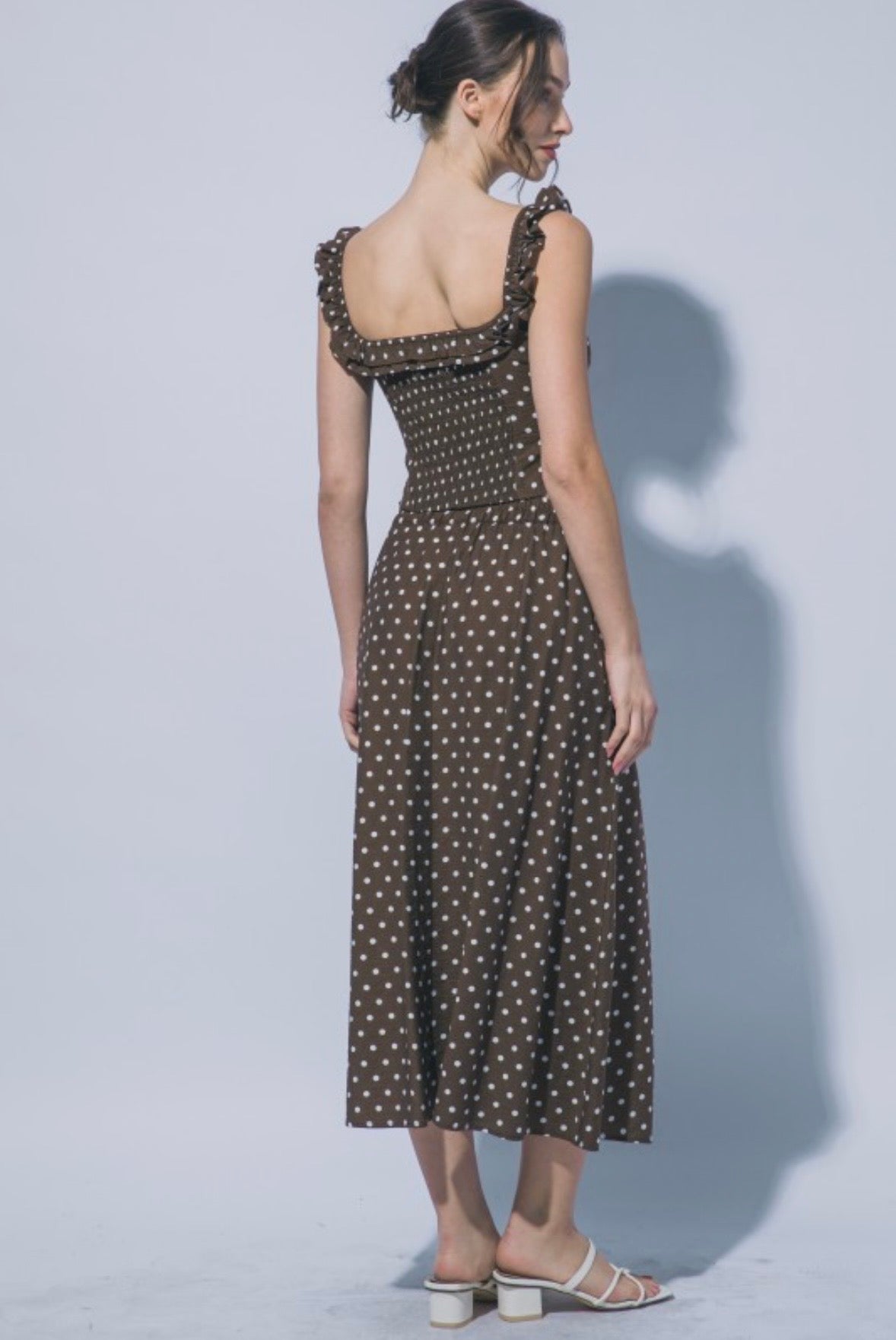 Polka Dot Long Skirt & Top Set