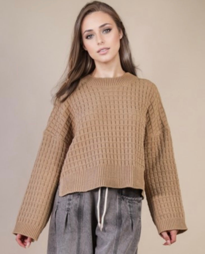 Oversized Casual Knit Sweater Top