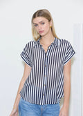 Striped Lightweight Woven Top