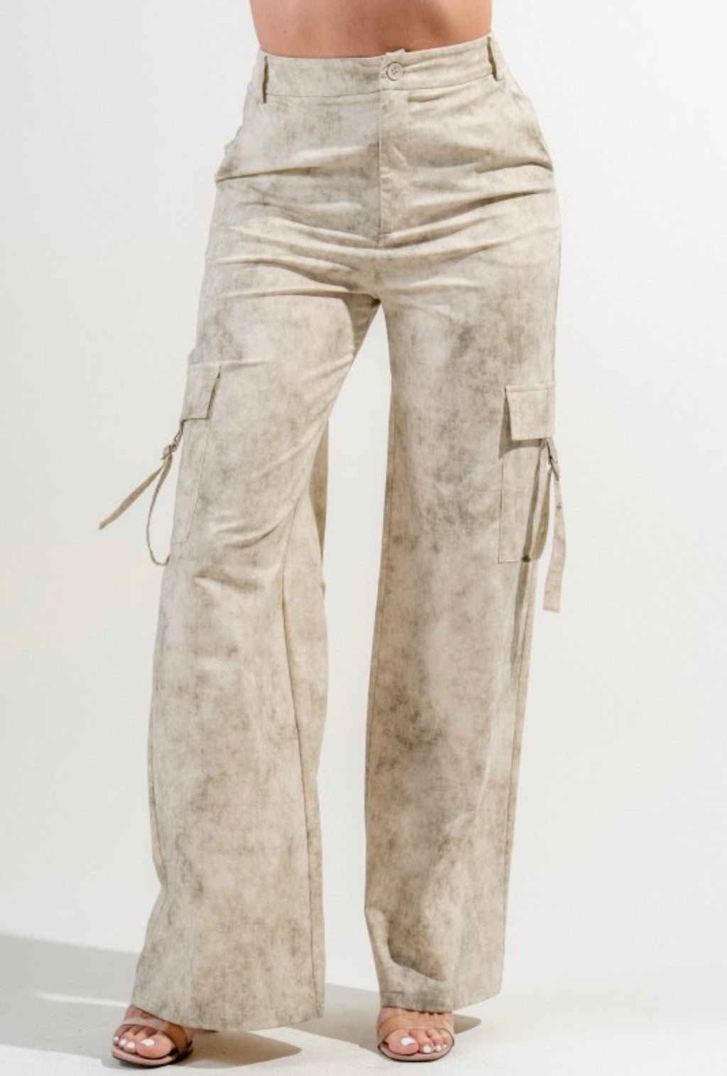 Chic Twill Woven Full Length Relaxed Fit Cargo Pants