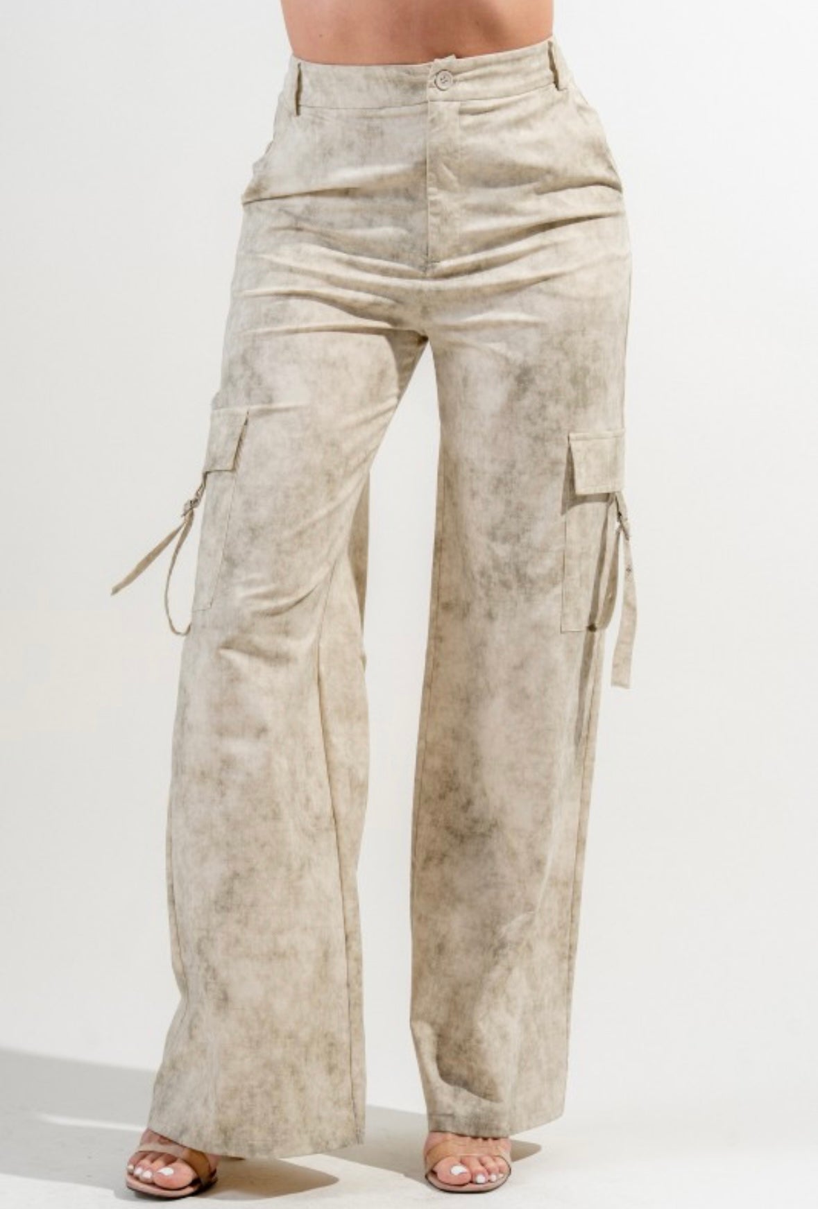 Chic Twill Woven Full Length Relaxed Fit Cargo Pants