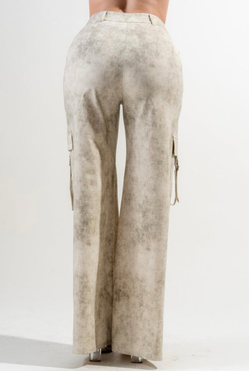 Chic Twill Woven Full Length Relaxed Fit Cargo Pants