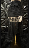 Lace Maxi Skirt con Abertura en la Pierna
